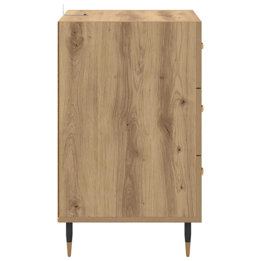Cabinet de chevet Chêne artisanal 40 x 40 x 66 cm - 7