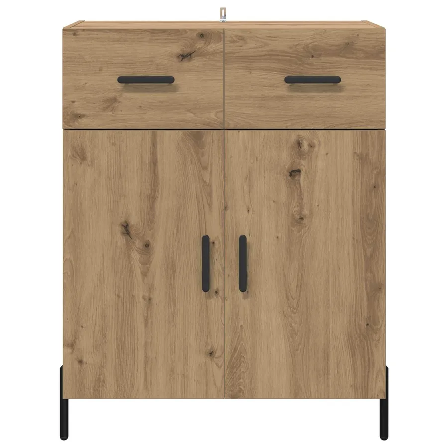 Buffet Chêne artisanal 69,5 x 34 x 90 cm Bois d'ingénierie - 6