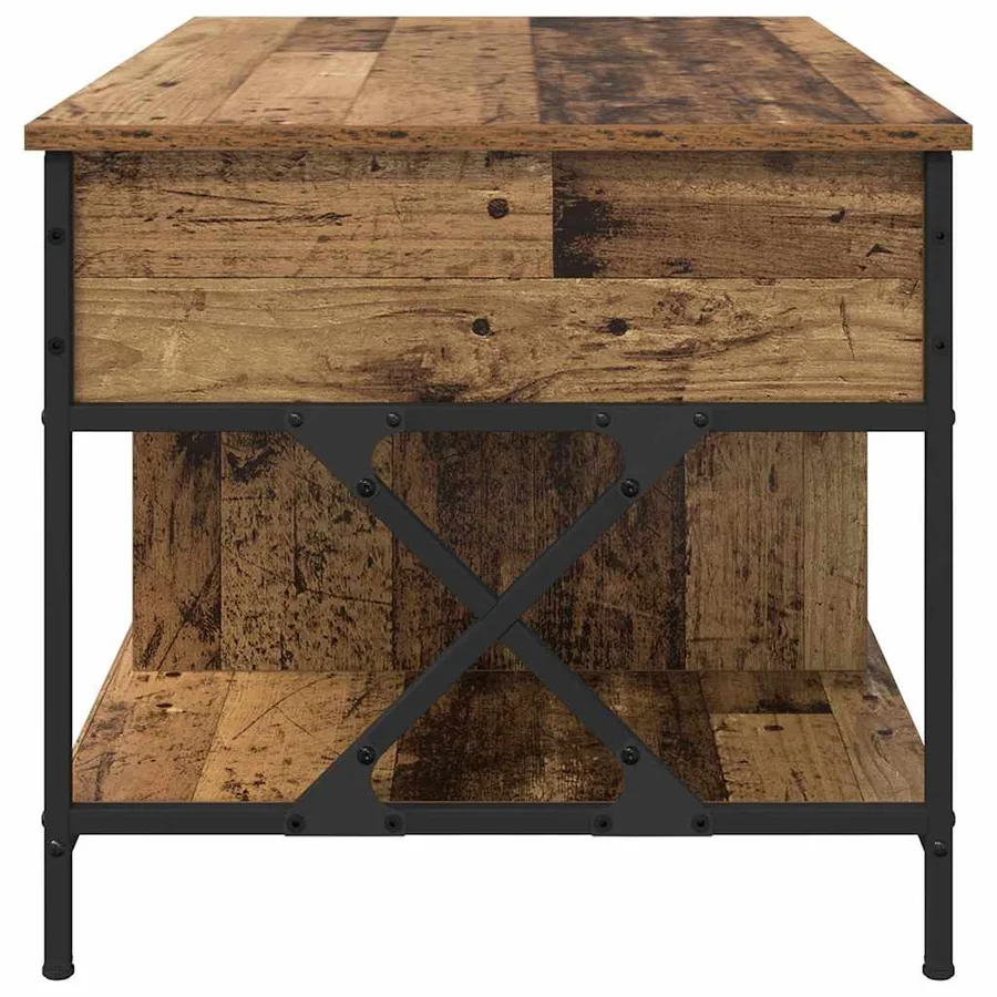 Table basse Bois Ancien 100 x 55 x 48,5 cm Bois d'ingénierie - 7