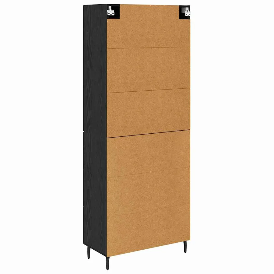Haut Armoire 2 pcs Chêne noir 69,5 x 34 x 180 cm - 10