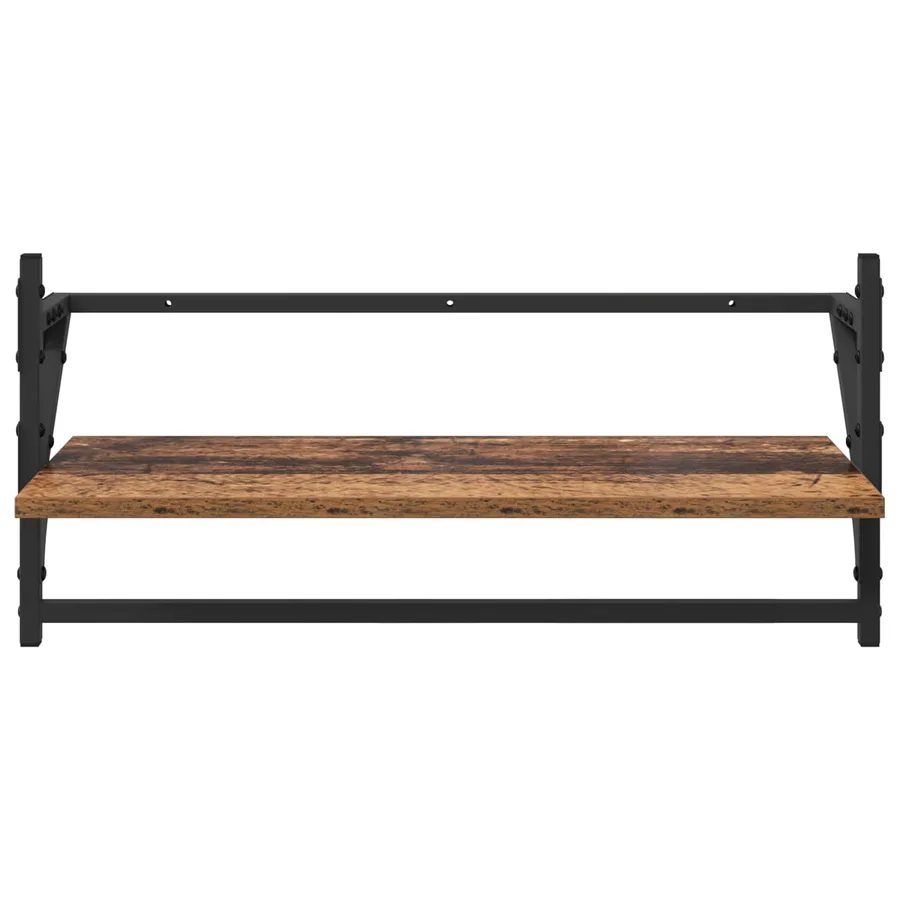 Ensemble d'étagères murales 6 pcs Bois Ancien 100 x 25 x 30 cm - 12