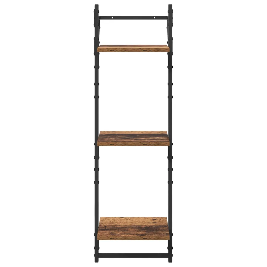 Ensemble d'étagères murales 6 pcs Bois Ancien 100 x 25 x 30 cm - 15