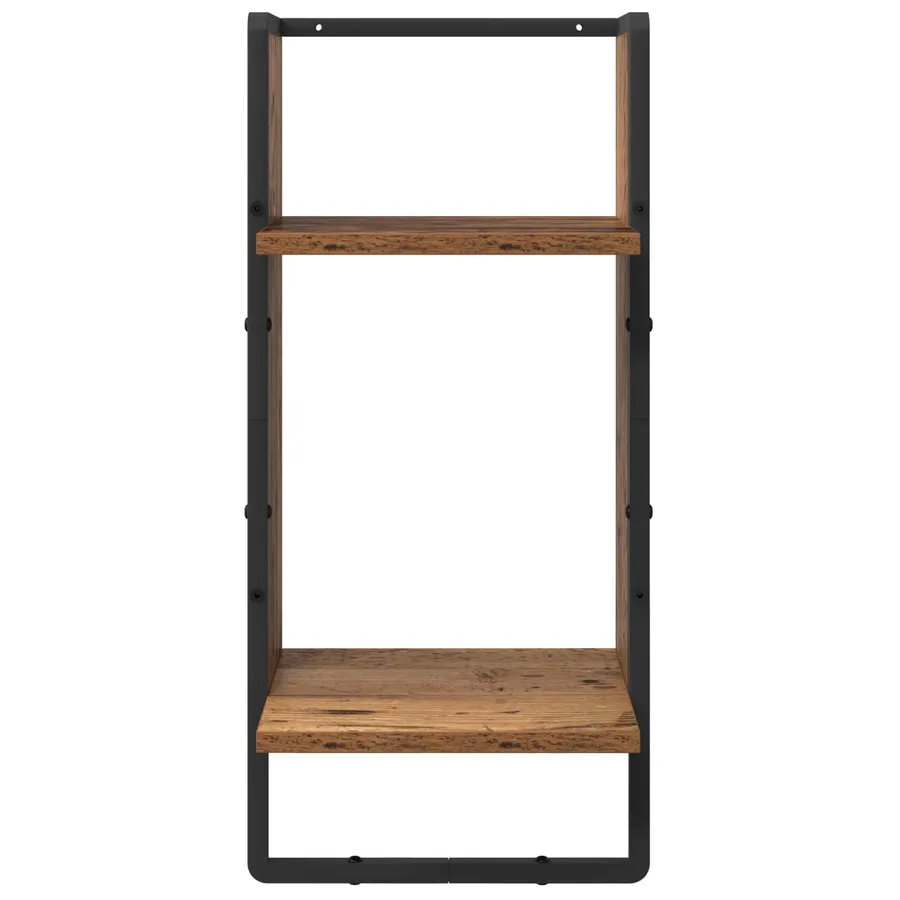 Ensemble d'étagères murales 4 pcs Bois Ancien 65 x 25 x 30 cm - 8