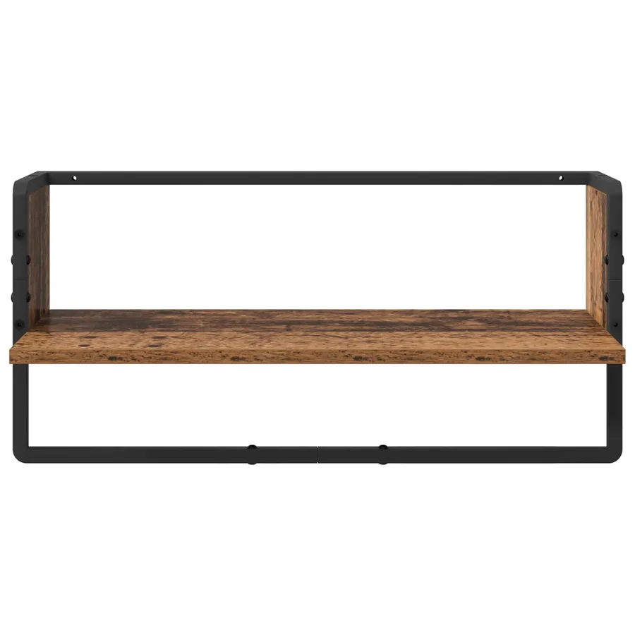 Ensemble d'étagères murales 4 pcs Bois Ancien 65 x 25 x 30 cm - 9