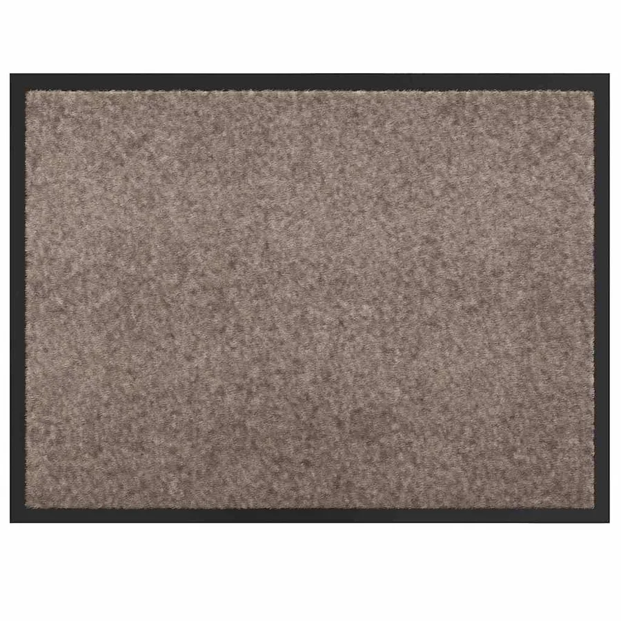 Tapis de porte Beige 60 x 40 x 1.2 cm Tissu en teddy - 2