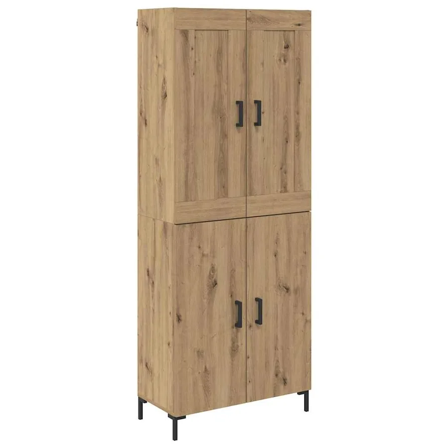 Haut Armoire 2 pcs Chêne artisanal 69,5 x 34 x 180 cm - 2