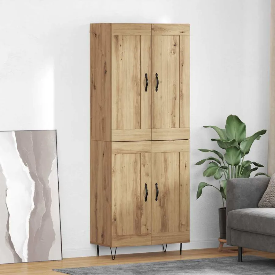 Haut Armoire Chêne artisanal 69,5 x 34 x 180 cm