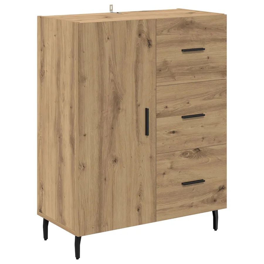 Haut Armoire 2 pcs Chêne artisanal 69,5 x 34 x 180 cm - 6