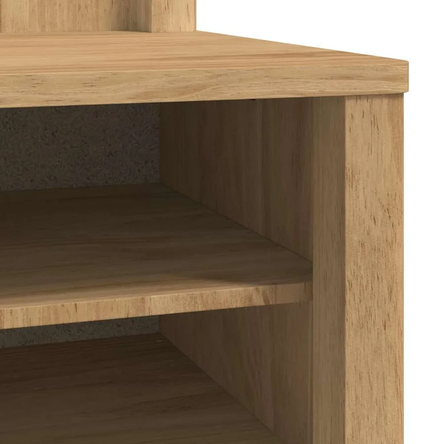 Meuble de couloir FLORO Cire marron 50 x 40 x 158 cm - 9