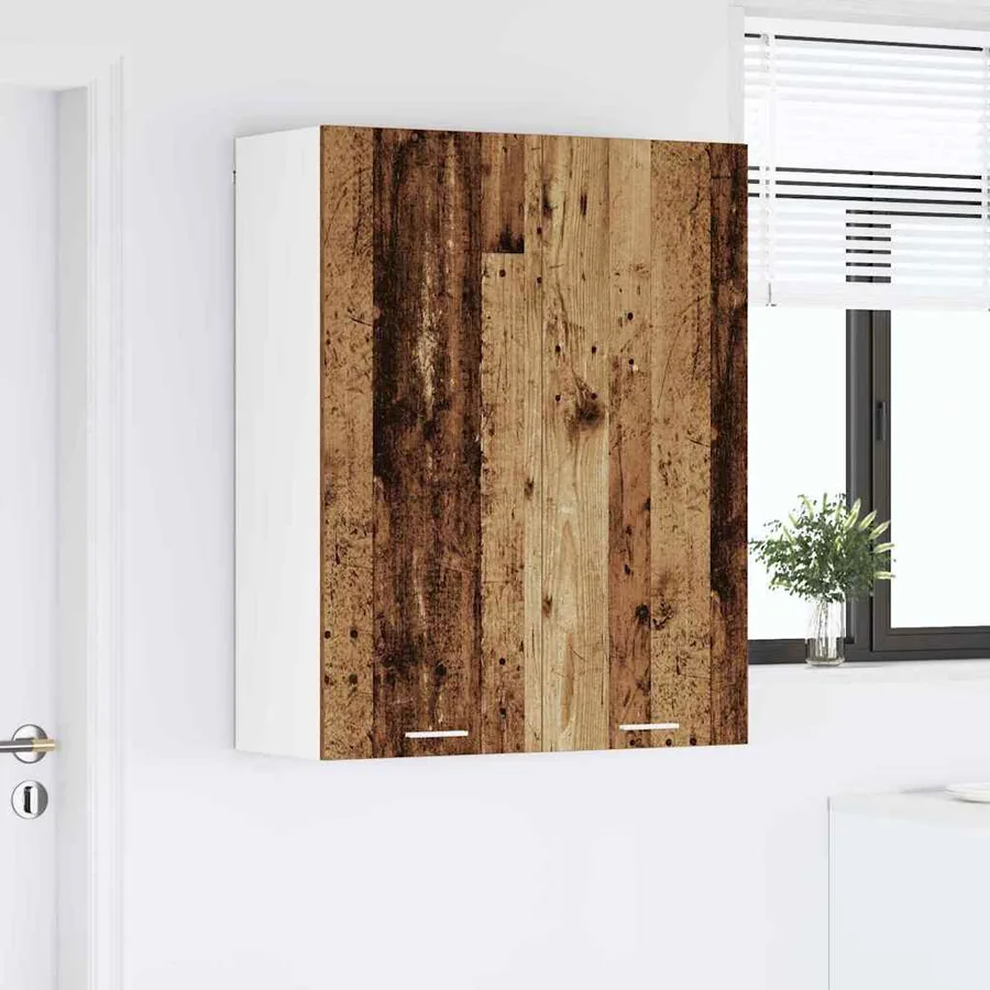 Armoire suspendue avec stockage Bois ancien 80 x 31 x 100 cm - 4
