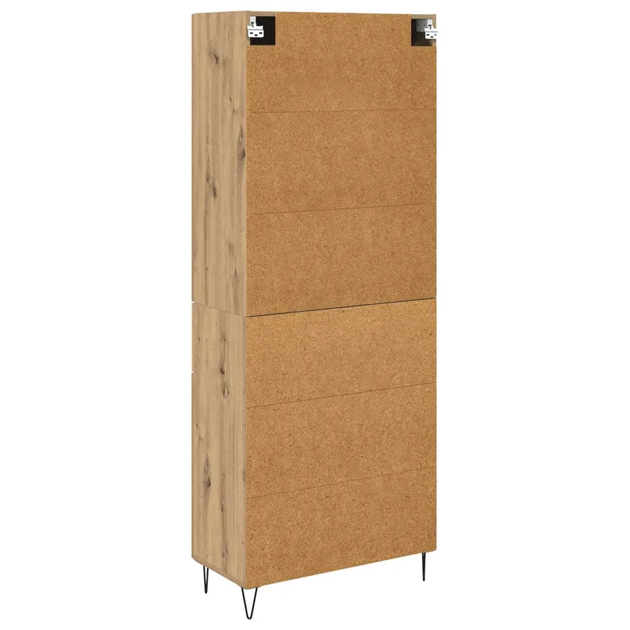Haut Armoire 2 pcs Chêne artisanal 69,5 x 34 x 180 cm - 8