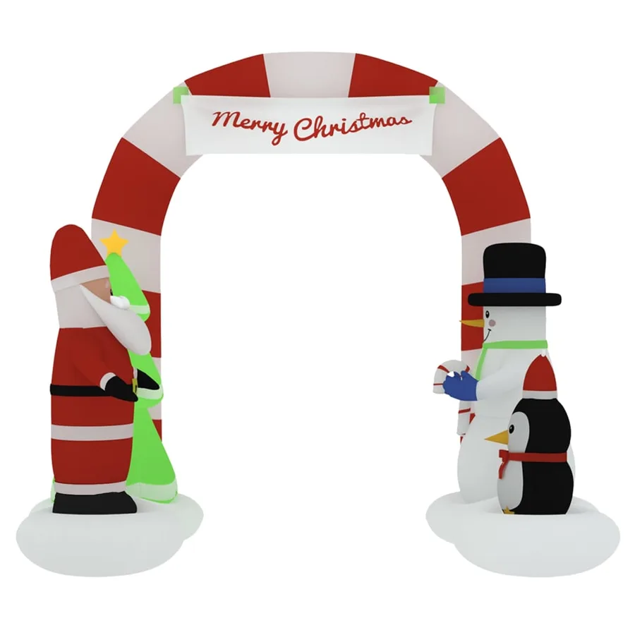 Porte voûtée gonflable de Noël avec LED 260 cm - 3