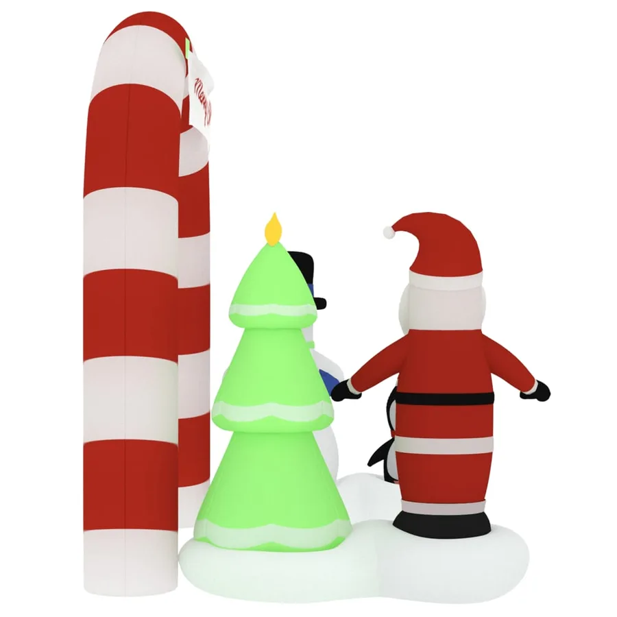 Porte voûtée gonflable de Noël avec LED 260 cm - 5