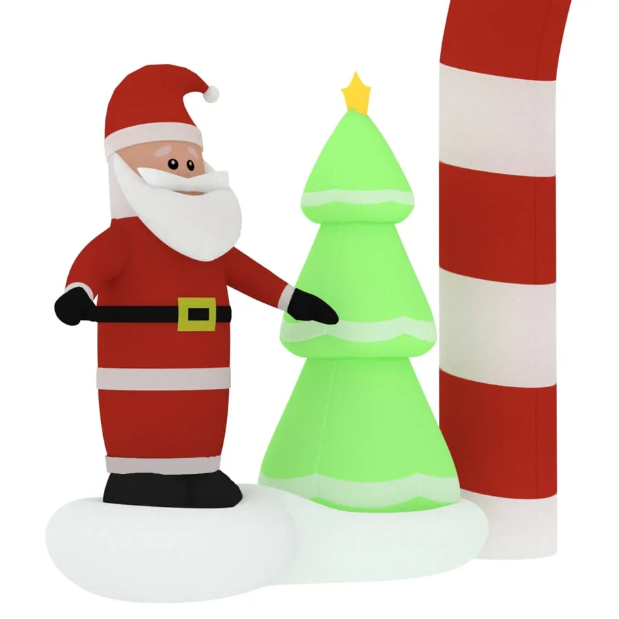 Porte voûtée gonflable de Noël avec LED 260 cm - 6