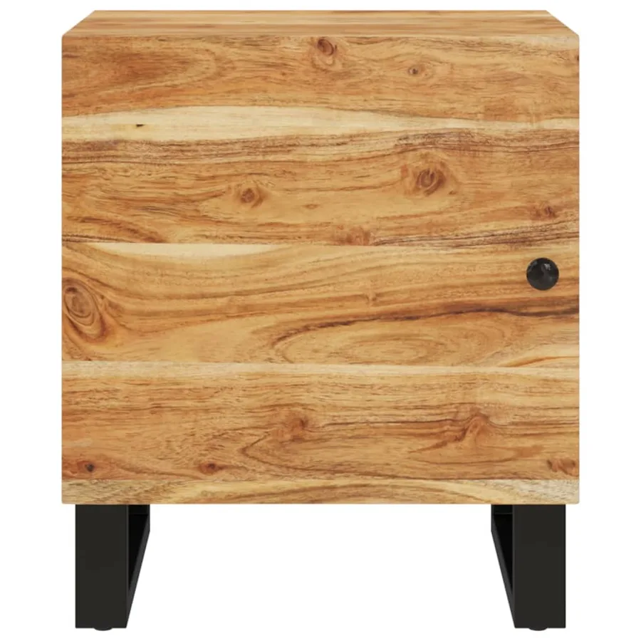 Table de chevet 40x33x46 cm Bois d'acacia massif - 3