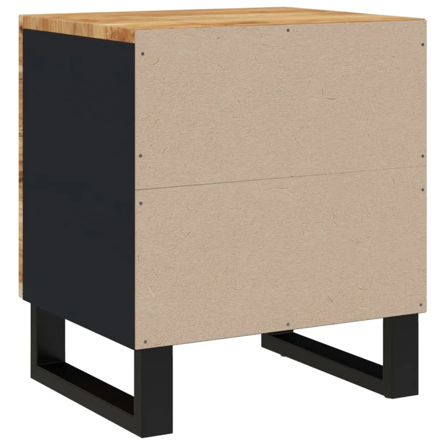Table de chevet 40x33x46 cm Bois d'acacia massif - 4
