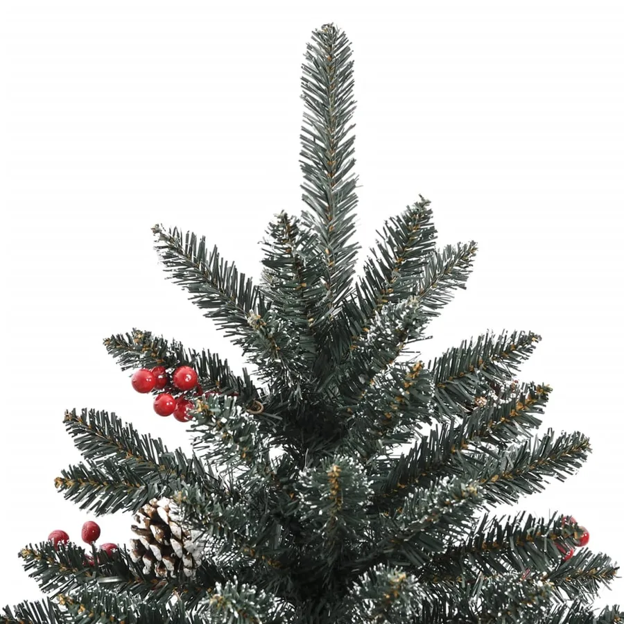 Sapin de Noël artificiel avec support Vert 180 cm PVC - 5