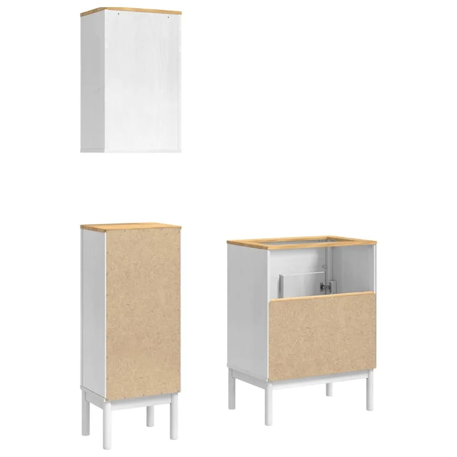 Ensemble de mobilier de salle de bain FLORO 3 pcs Blanc - 10