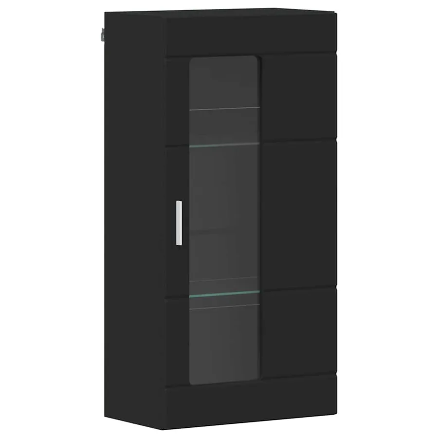 Ensemble meuble TV FLORIN 3 pcs Noir Bois d'ingénierie - 6