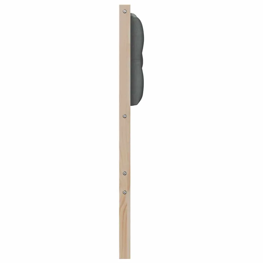 Tête de lit marron et gris foncé 100 cm Bois massif en pin - 5