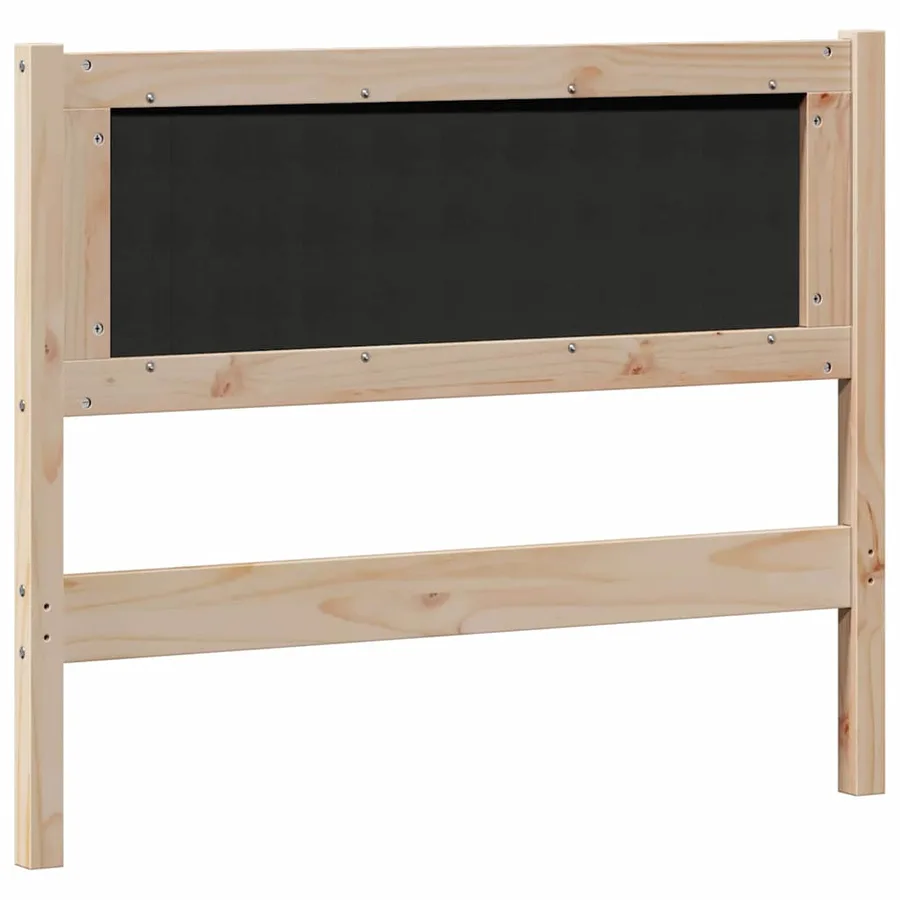 Tête de lit marron et gris foncé 100 cm Bois massif en pin - 6
