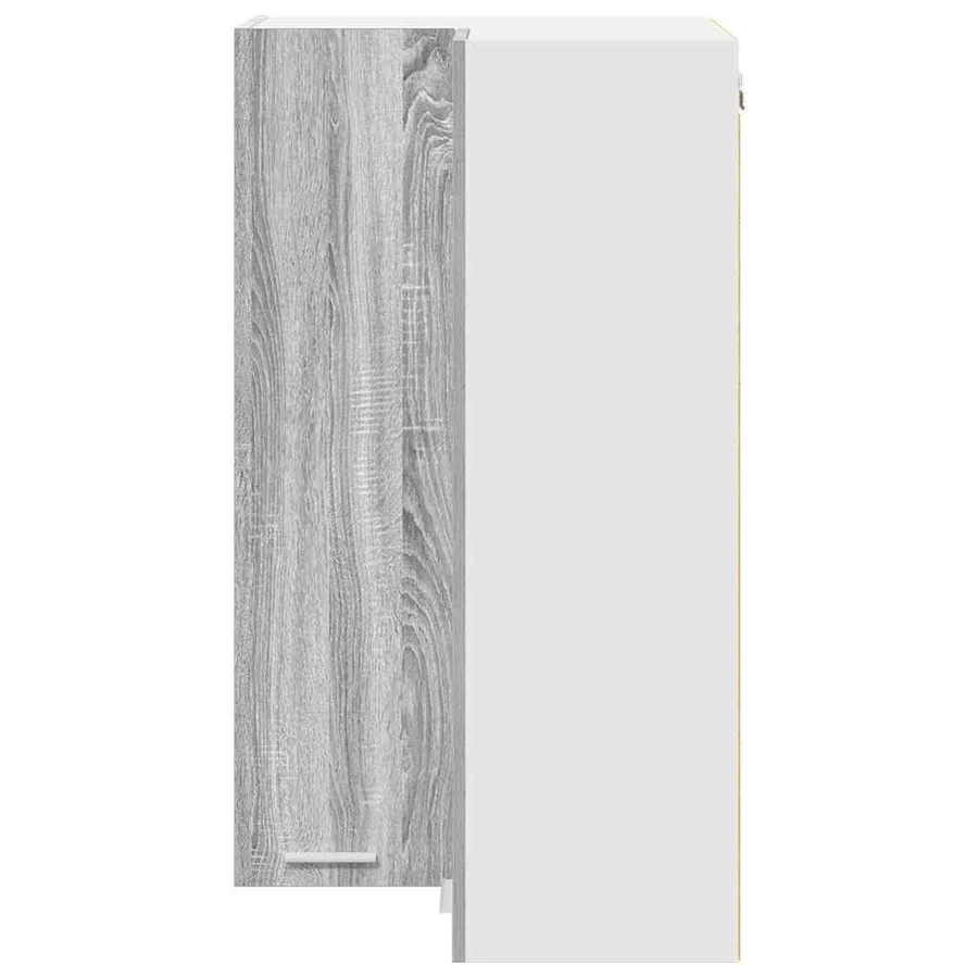 Armoire suspendue Gris Sonoma et Blanc 57 x 57 x 100 cm - 6
