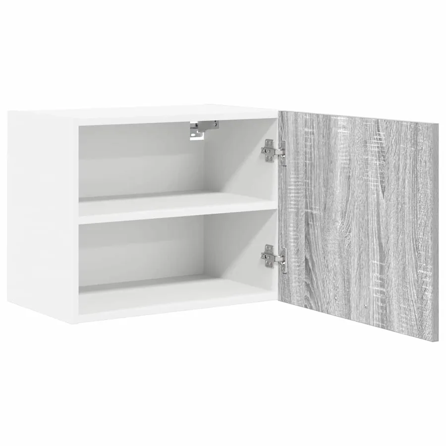 Armoire suspendue 2 pcs Gris Sonoma et Blanc 50 x 31 x 40 cm - 6