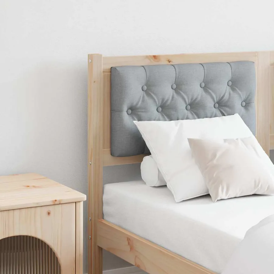 Tête de lit Marron et gris clair 150 cm Bois massif en pin