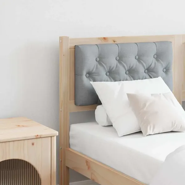 Tête de lit Marron et gris clair 150 cm Bois massif en pin