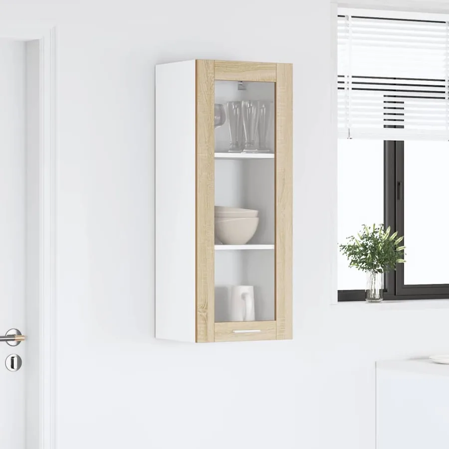 Armoire suspendue avec stockage Chêne Sonoma 40 x 31 x 100 cm - 4