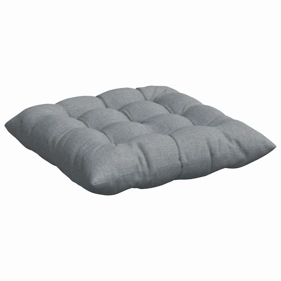Coussins de siège 4 pcs Gris clair 40 x 40 x 6 cm tissu - 5