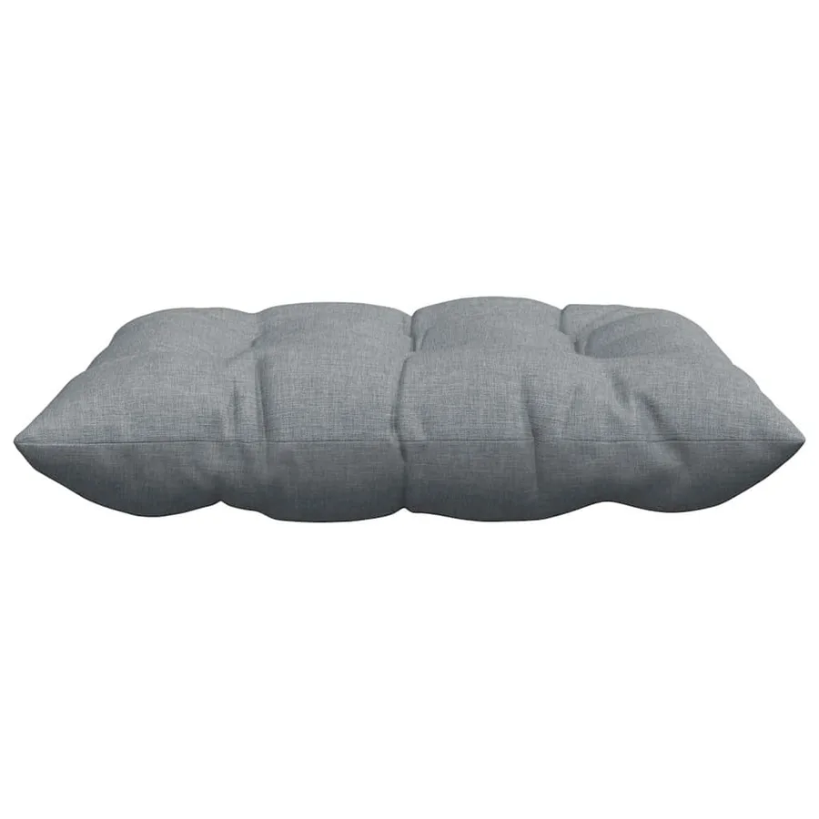Coussins de siège 4 pcs Gris clair 40 x 40 x 6 cm tissu - 6