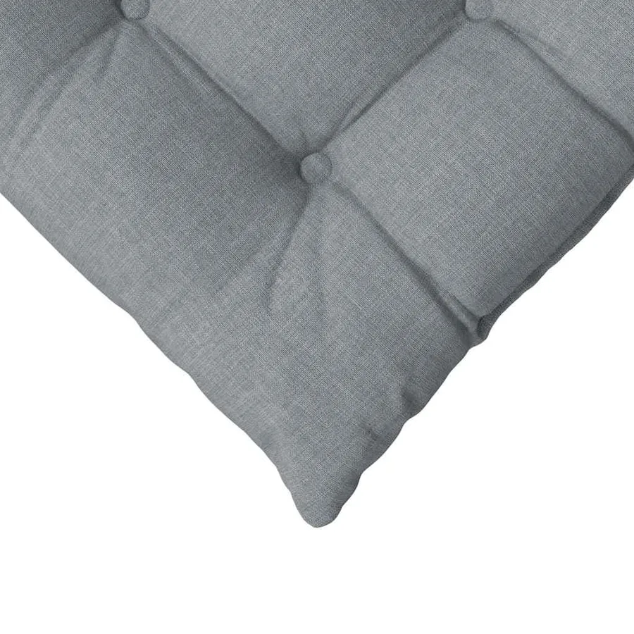Coussins de siège 4 pcs Gris clair 40 x 40 x 6 cm tissu - 9