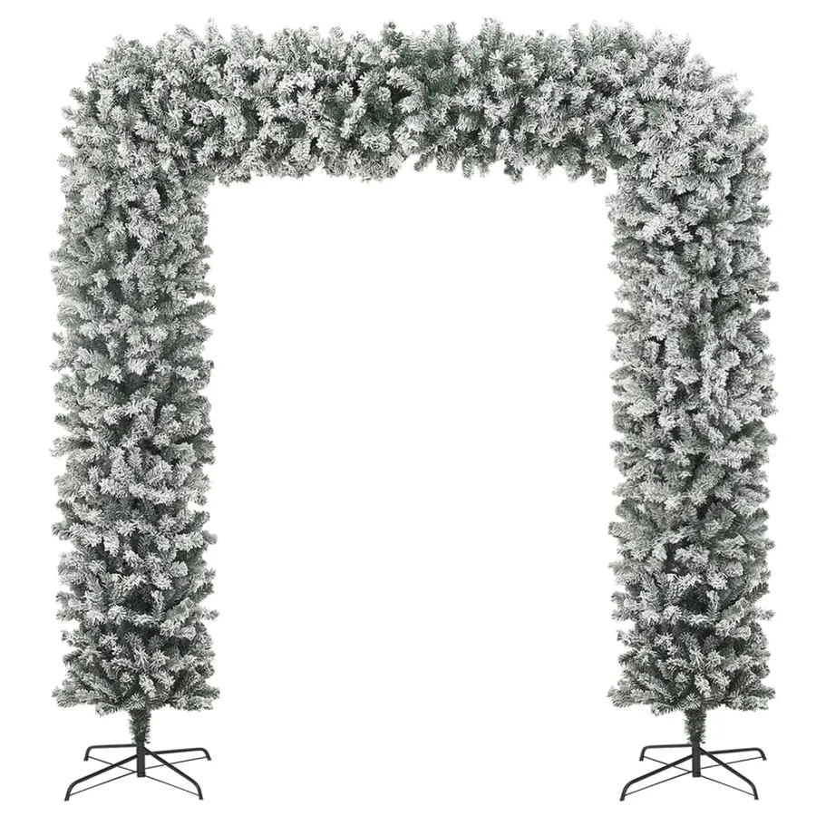 Arche de sapin de Noël à flocons de neige 240 cm - 2