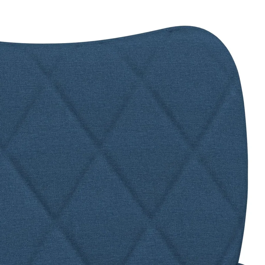 Chaises à manger lot de 2 bleu tissu - 7