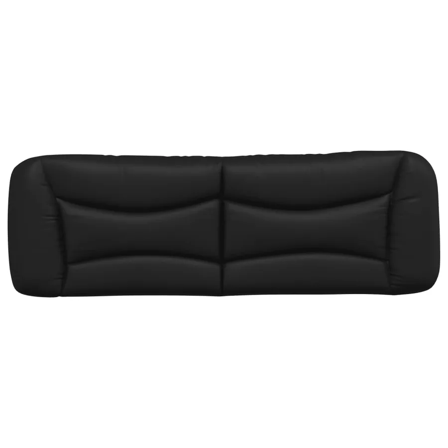 Coussin de tête de lit Hvar noir 152 cm similicuir - 5