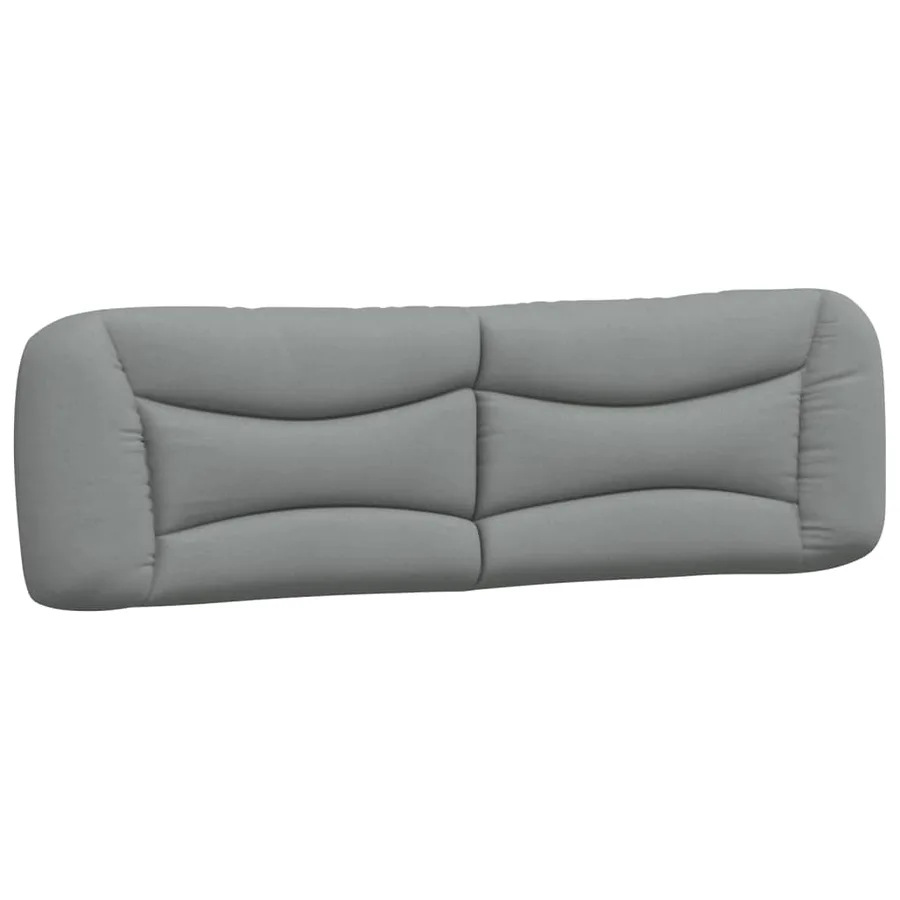 Coussin de tête de lit Hvar gris clair 193 cm tissu - 2