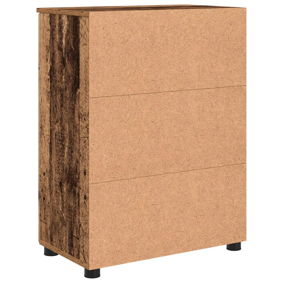 Cabinet de salle de bain avec porte Bois Ancien 60 x 35 x 80 cm - 11