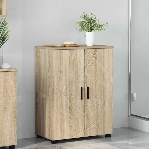 Cabinet de salle de bain Chêne Sonoma 60 x 35 x 80 cm