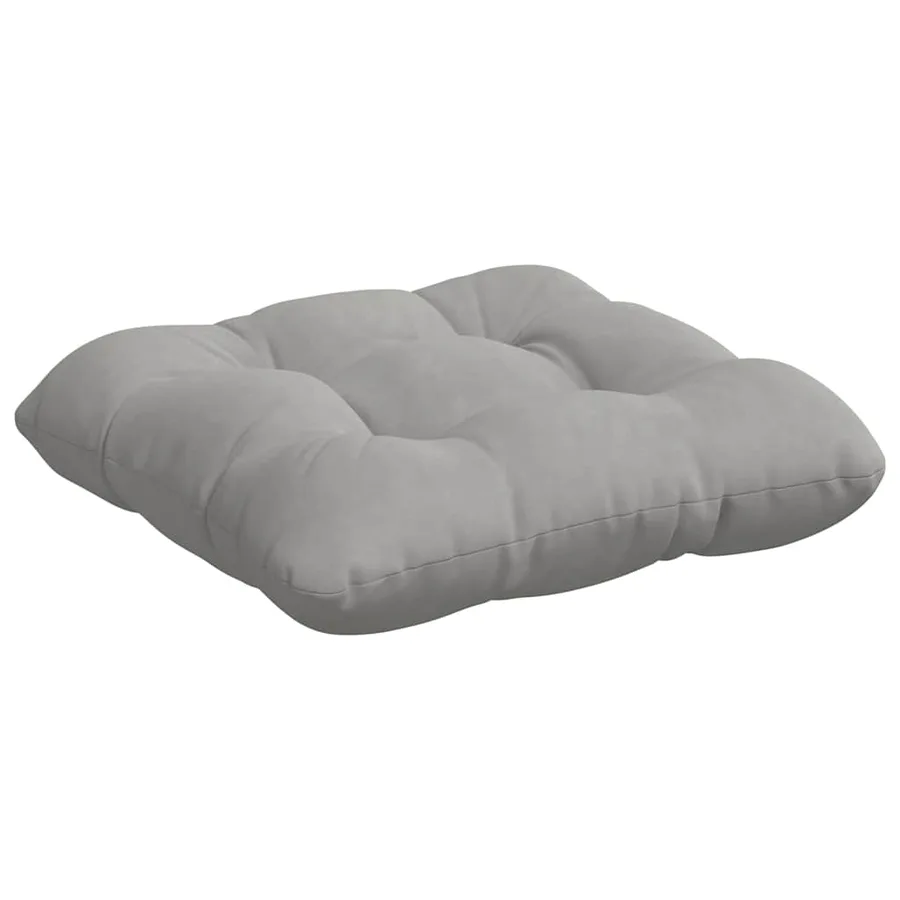 Coussins de siège 4 pcs Gris clair 45 x 45 cm - 5
