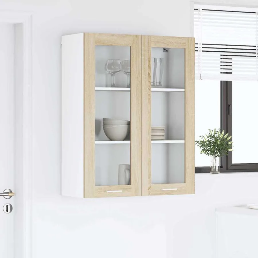 Armoire suspendue avec stockage Chêne Sonoma 80 x 31 x 100 cm - 4