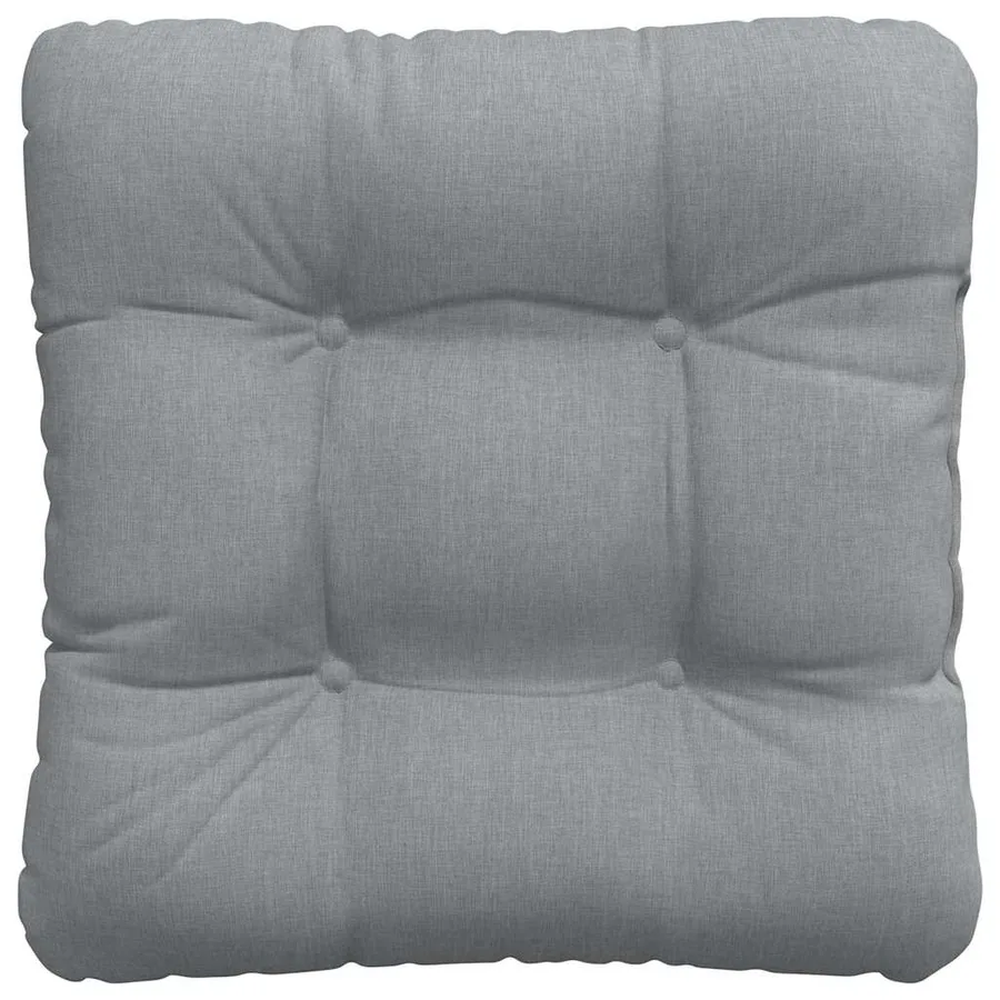 Coussins de siège 4 pcs Gris clair 40 x 40 x 12 cm tissu - 7