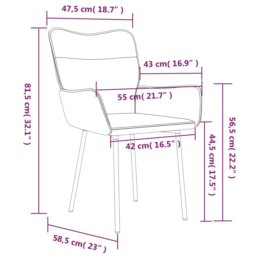 Chaises à manger lot de 2 Gris clair Velours - 9