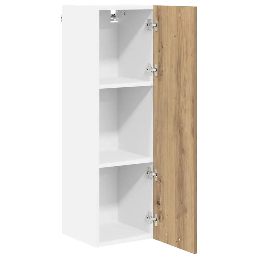 Armoire suspendue avec porte Chêne artisanal 30 x 31 x 100 cm - 5