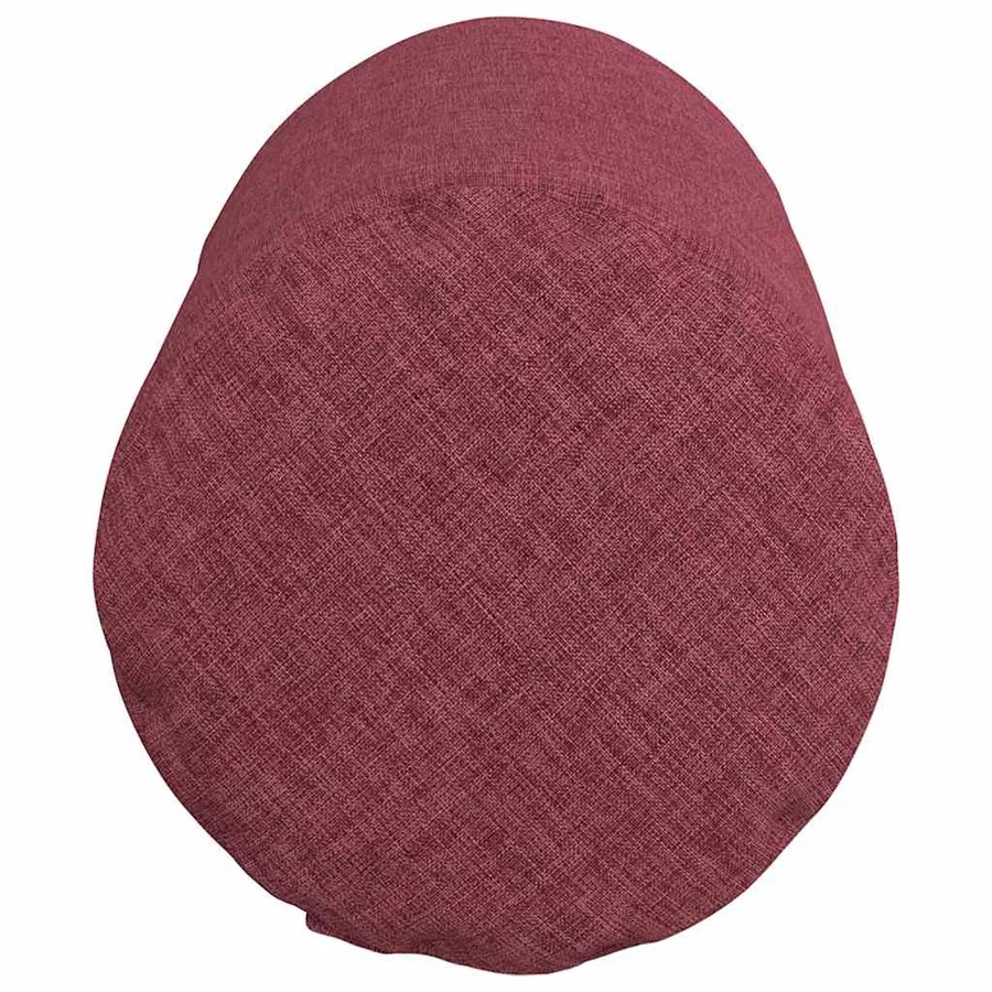 Coussins d'accent 2 pcs Bordeaux Ø 15 x 40 cm tissu - 7