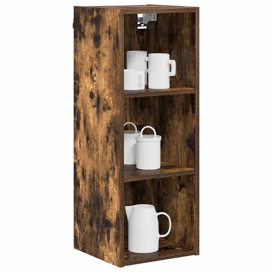 Armoire suspendue avec stockage Chêne fumé 30 x 29,5 x 80 cm - 3