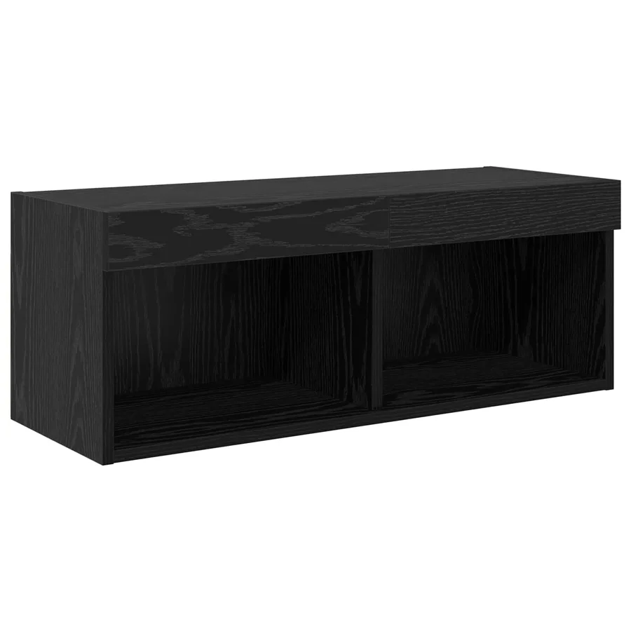 Meubles TV muraux 6 pcs Chêne noir Bois d'ingénierie - 8