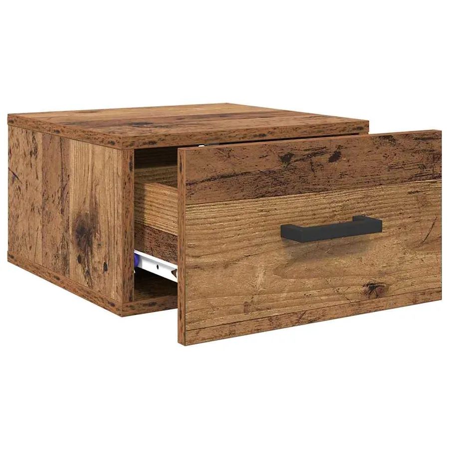 Cabinet de chevet Bois ancien 35 x 35 x 20 cm Bois d'ingénierie - 5