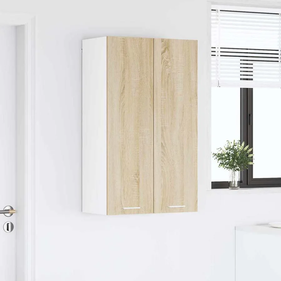 Armoire suspendue avec stockage Chêne Sonoma 60 x 31 x 100 cm - 4