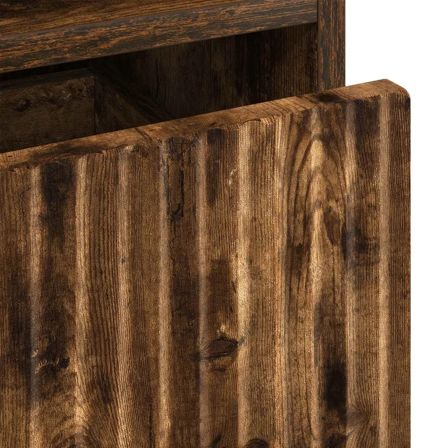 Cabinet de salle de bain Chêne fumé 31,5 x 33 x 190 cm - 11